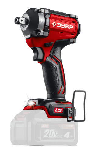 ЗУБР 20 В, 350 Н·м, без АКБ (LMS), бесщеточный ударный гайковерт ГБУ-350